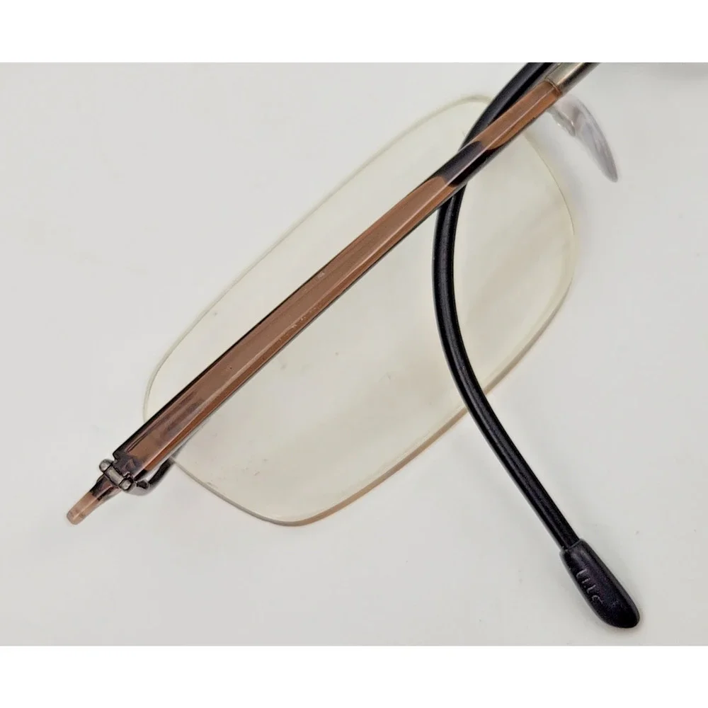 Silhouette? Minimal Art Rimless Brown Eyeglasses